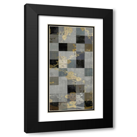 Blossom Panel I Black Modern Wood Framed Art Print with Double Matting by Lange, Erin