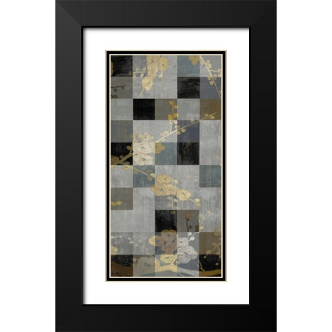 Blossom Panel I Black Modern Wood Framed Art Print with Double Matting by Lange, Erin