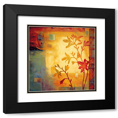 Renewal II Black Modern Wood Framed Art Print with Double Matting by Lange, Erin