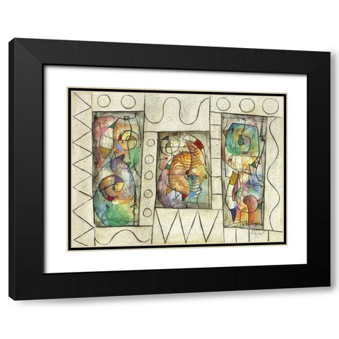 Oasis Black Modern Wood Framed Art Print with Double Matting by Waugh, Eric
