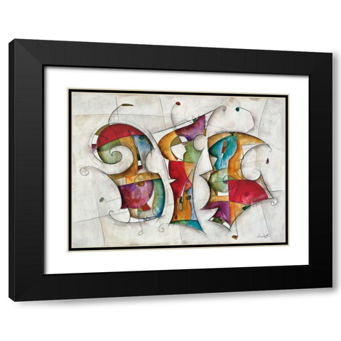 Dance Black Modern Wood Framed Art Print with Double Matting by Waugh, Eric