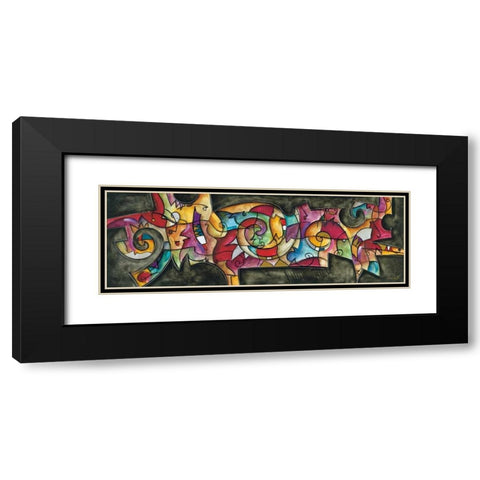 All Night Long Black Modern Wood Framed Art Print with Double Matting by Waugh, Eric