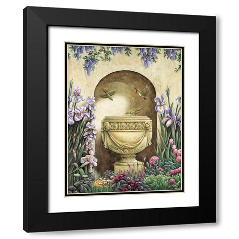 Garden Alcove I Black Modern Wood Framed Art Print with Double Matting by Wright, Elizabeth