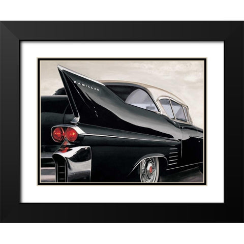 58 De Ville Black Modern Wood Framed Art Print with Double Matting by Brook, Francis