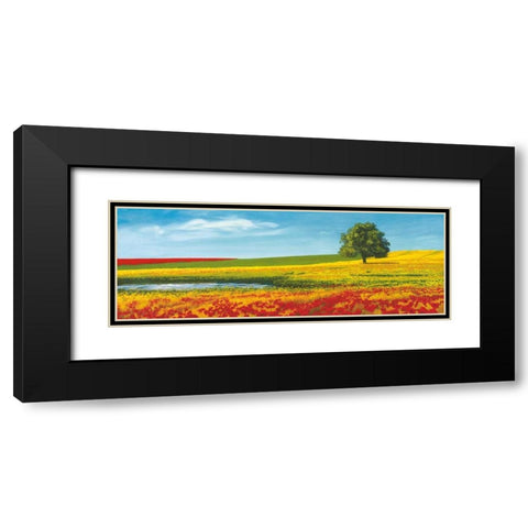 Era d estate Black Modern Wood Framed Art Print with Double Matting by Arnolfi, Giorgio