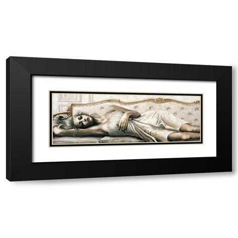 Serenita Black Modern Wood Framed Art Print with Double Matting by Scala, Gualtiero Bassi