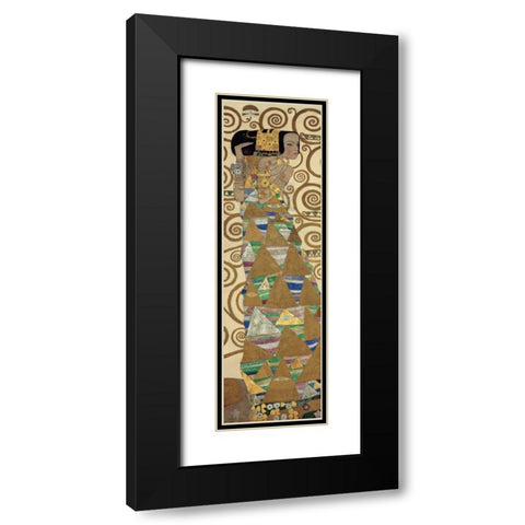 Expectation Black Modern Wood Framed Art Print with Double Matting by Klimt, Gustav