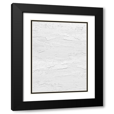 Textured on White I Black Modern Wood Framed Art Print with Double Matting by Gordon, Sofia
