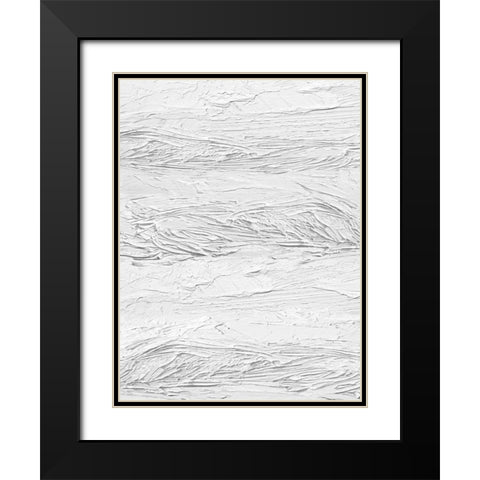 Textured on White IV Black Modern Wood Framed Art Print with Double Matting by Gordon, Sofia