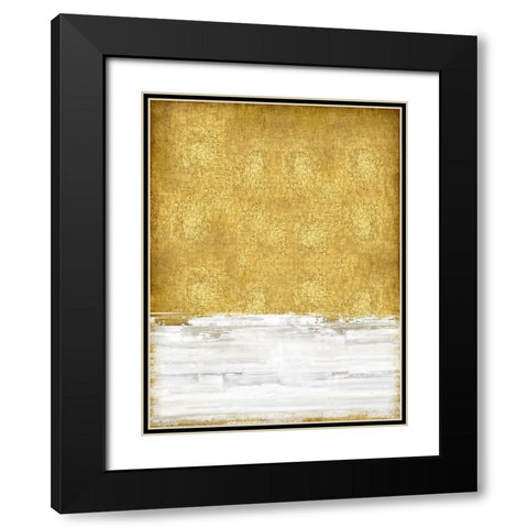 Golden Sky I Black Modern Wood Framed Art Print with Double Matting by Gordon, Sofia
