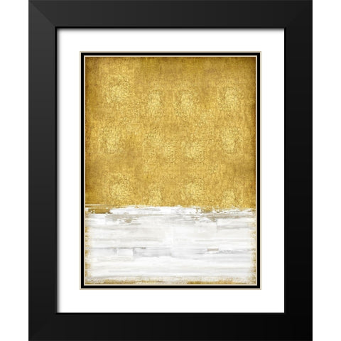 Golden Sky I Black Modern Wood Framed Art Print with Double Matting by Gordon, Sofia