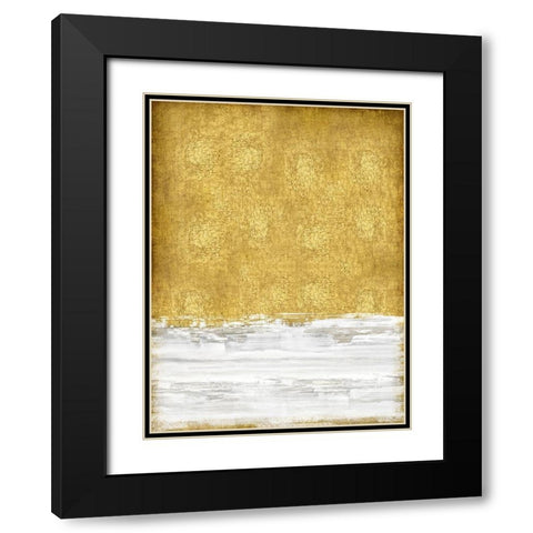 Golden Sky II Black Modern Wood Framed Art Print with Double Matting by Gordon, Sofia