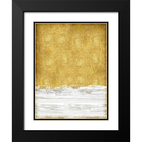 Golden Sky II Black Modern Wood Framed Art Print with Double Matting by Gordon, Sofia