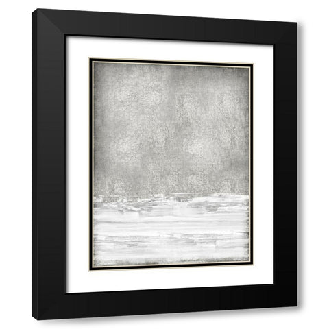 White on Silver II Black Modern Wood Framed Art Print with Double Matting by Gordon, Sofia