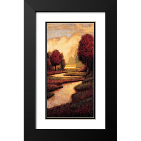 Waterside II Black Modern Wood Framed Art Print with Double Matting by Williams, Gregory