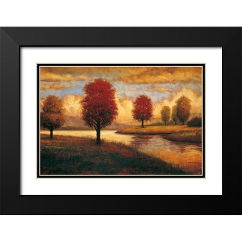 Serene I Black Modern Wood Framed Art Print with Double Matting by Williams, Gregory