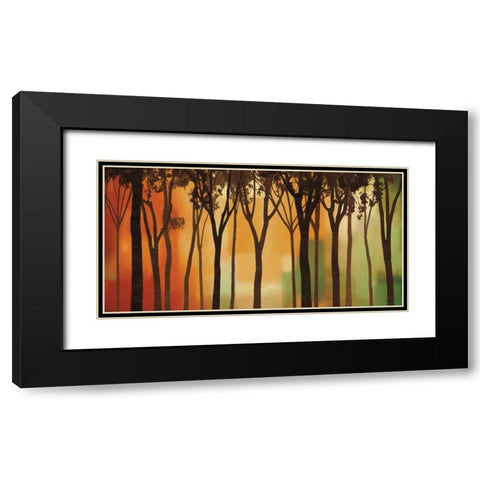 Twilight Silhouette Black Modern Wood Framed Art Print with Double Matting by Williams, Gregory