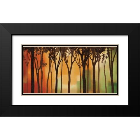 Twilight Silhouette Black Modern Wood Framed Art Print with Double Matting by Williams, Gregory