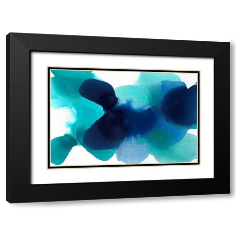 Free Form Black Modern Wood Framed Art Print with Double Matting by Carlson, Hannah