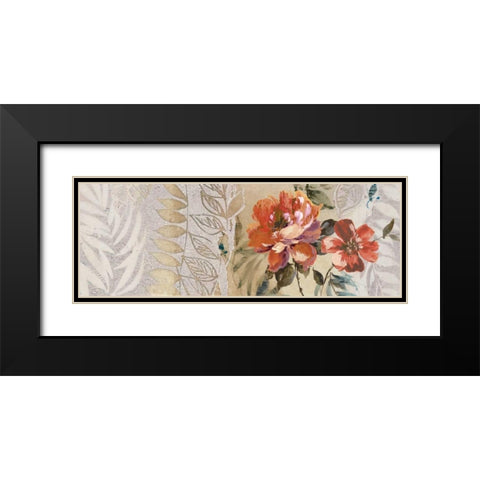 Florilege I Black Modern Wood Framed Art Print with Double Matting by Simon, Helene