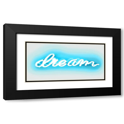 Neon Dream AW Black Modern Wood Framed Art Print with Double Matting by Carr, Hailey