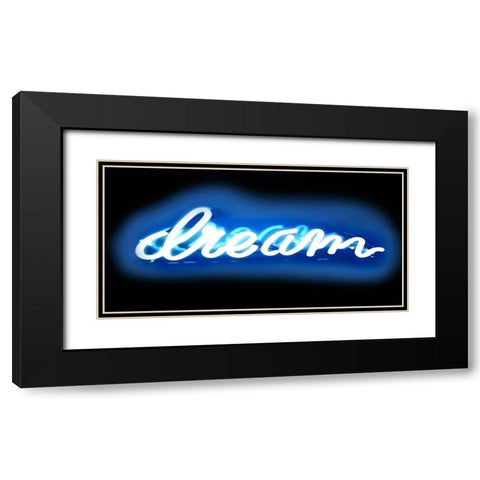 Neon Dream BB Black Modern Wood Framed Art Print with Double Matting by Carr, Hailey