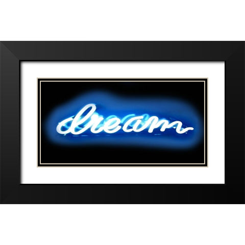 Neon Dream BB Black Modern Wood Framed Art Print with Double Matting by Carr, Hailey