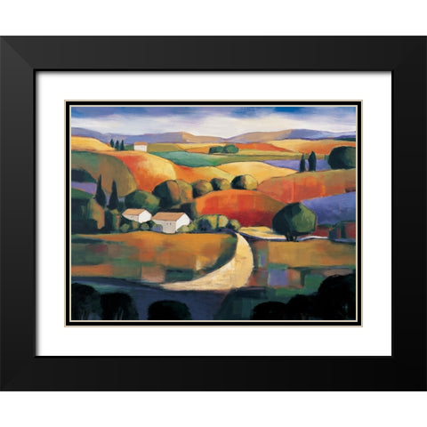 Paso Robles II Black Modern Wood Framed Art Print with Double Matting by Clarke, Janine