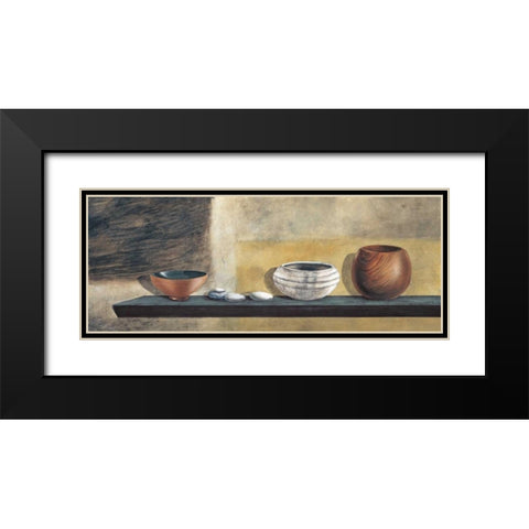 Ethnic Collection I Black Modern Wood Framed Art Print with Double Matting by Ross, Yuki