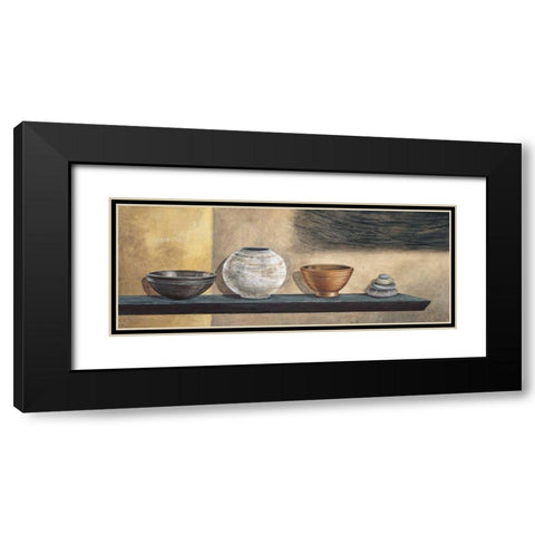 Ethnic Collection II Black Modern Wood Framed Art Print with Double Matting by Ross, Yuki