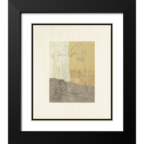 The Female Figure II Black Modern Wood Framed Art Print with Double Matting by Robbins, Jason