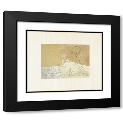 The Female Figure IV Black Modern Wood Framed Art Print with Double Matting by Robbins, Jason
