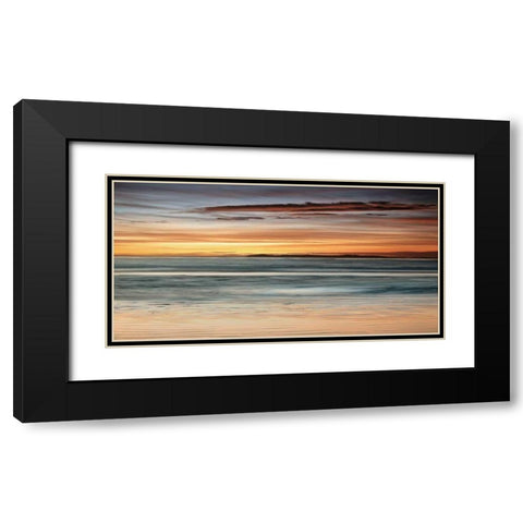 Sea and Sky Black Modern Wood Framed Art Print with Double Matting by Seba, John