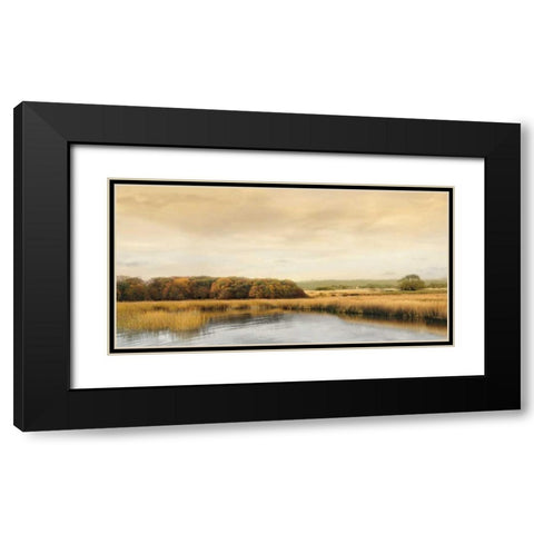 Ripples On the Water Black Modern Wood Framed Art Print with Double Matting by Seba, John