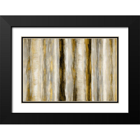 Vertical Motion Black Modern Wood Framed Art Print with Double Matting by Blake, Jaden