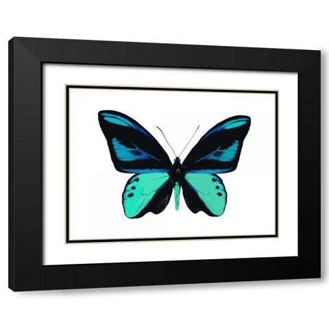 Vibrant Butterfly I Black Modern Wood Framed Art Print with Double Matting by Bosco, Julia