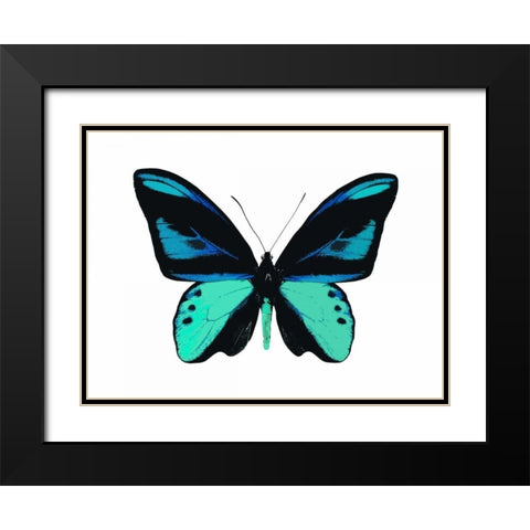 Vibrant Butterfly I Black Modern Wood Framed Art Print with Double Matting by Bosco, Julia