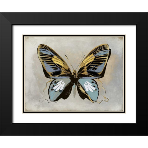 Butterfly Study II Black Modern Wood Framed Art Print with Double Matting by Bosco, Julia