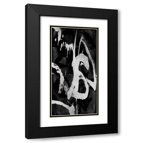 Rambunctious Silver I Black Modern Wood Framed Art Print with Double Matting by Davila, Jordan