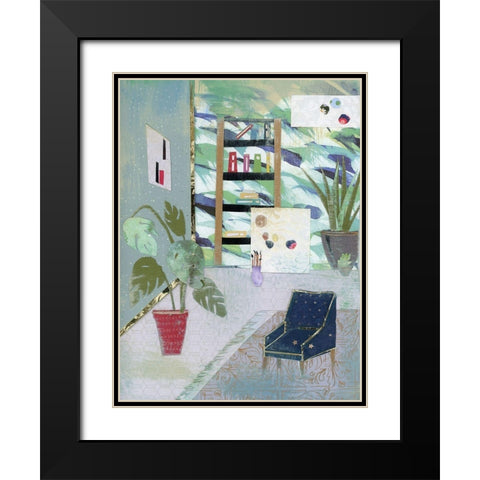 Artists Studio Black Modern Wood Framed Art Print with Double Matting by McGee, Jenny