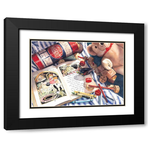 Childrens Hour Black Modern Wood Framed Art Print with Double Matting by Koenig, Judy