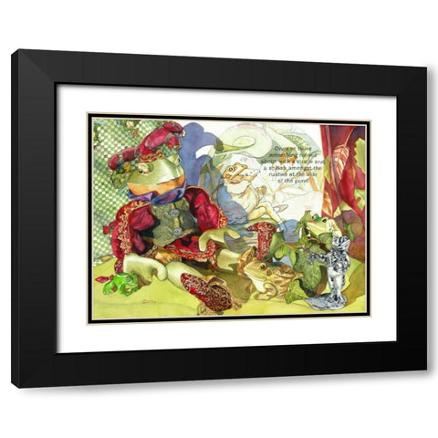Got Bugs Black Modern Wood Framed Art Print with Double Matting by Koenig, Judy