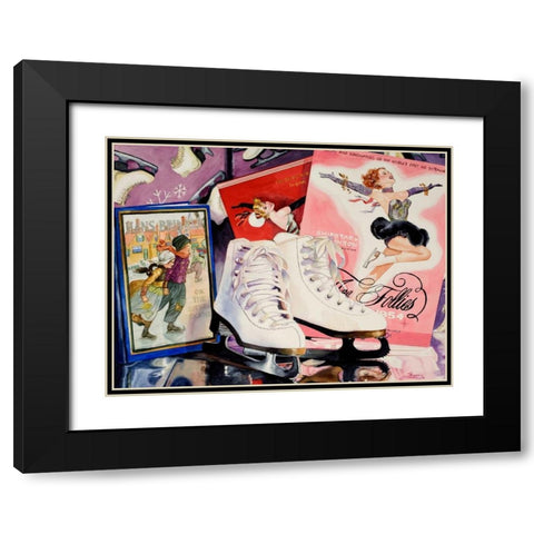 Ice Follies Black Modern Wood Framed Art Print with Double Matting by Koenig, Judy