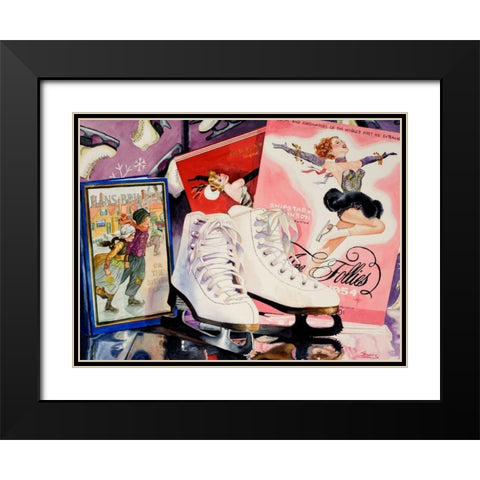 Ice Follies Black Modern Wood Framed Art Print with Double Matting by Koenig, Judy