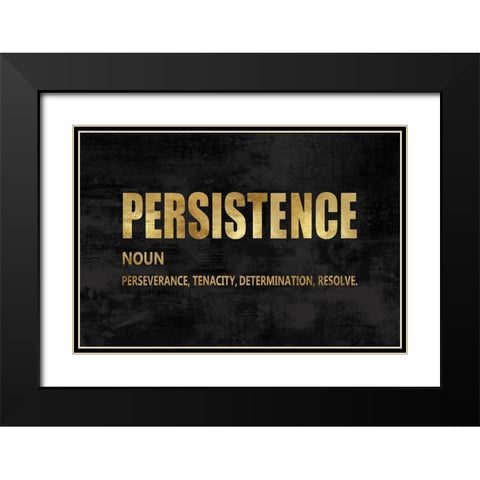 Persistence in Gold Black Modern Wood Framed Art Print with Double Matting by MacDowell, Jamie