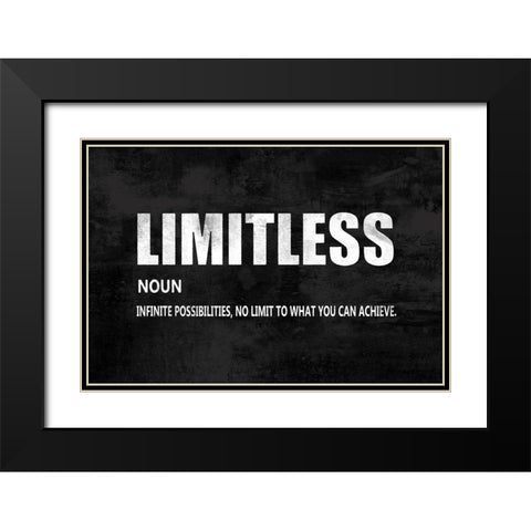 Limitless on Black Black Modern Wood Framed Art Print with Double Matting by MacDowell, Jamie