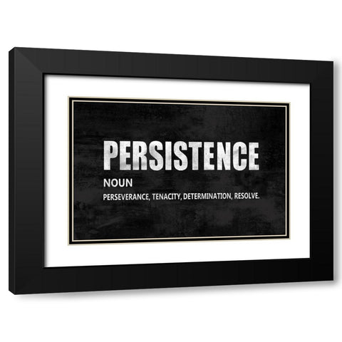 Persistence on Black Black Modern Wood Framed Art Print with Double Matting by MacDowell, Jamie