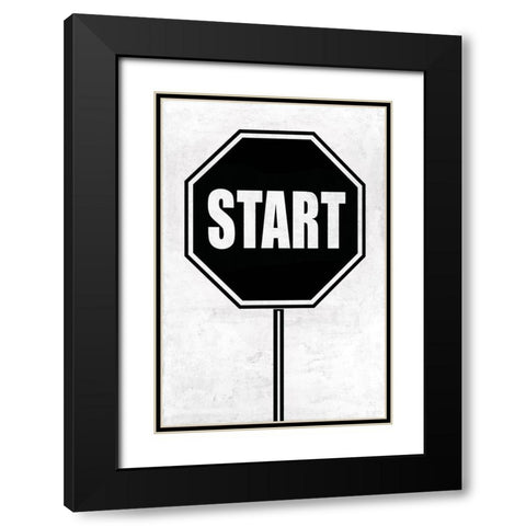 Start Black Modern Wood Framed Art Print with Double Matting by MacDowell, Jamie