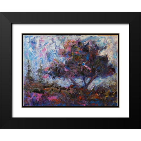Pastel Tree Black Modern Wood Framed Art Print with Double Matting by Foster, Joseph Marshal