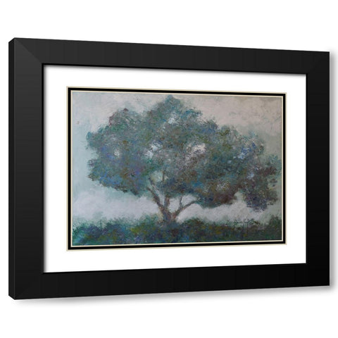 Mountain Top Tree Black Modern Wood Framed Art Print with Double Matting by Foster, Joseph Marshal